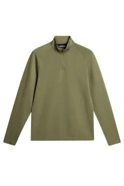 Golf|Base & Mid Layers<J.Lindeberg Fay Seamless Mid Layer OilGreen