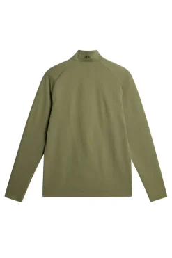 Golf|Base & Mid Layers<J.Lindeberg Fay Seamless Mid Layer OilGreen