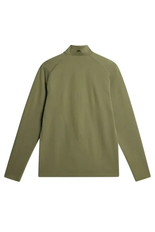 Golf|Base & Mid Layers<J.Lindeberg Fay Seamless Mid Layer OilGreen
