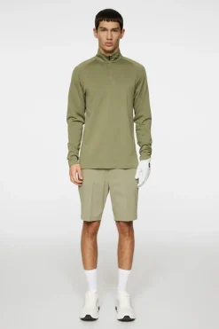 Golf|Base & Mid Layers<J.Lindeberg Fay Seamless Mid Layer OilGreen