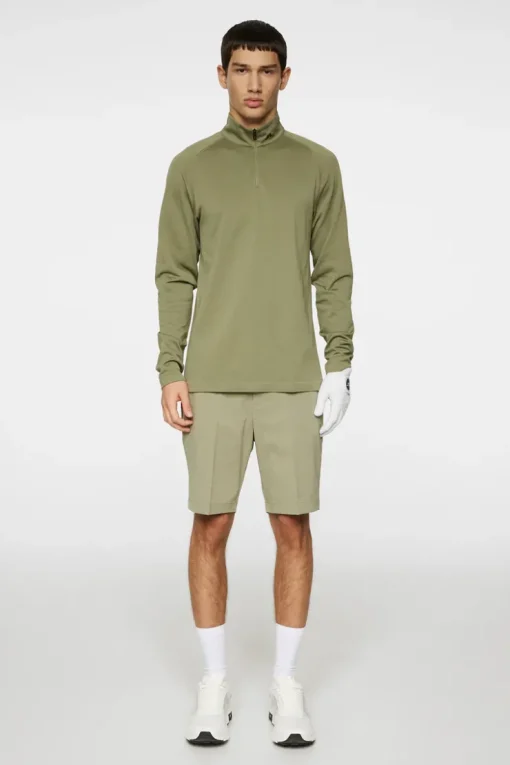 Golf|Base & Mid Layers<J.Lindeberg Fay Seamless Mid Layer OilGreen