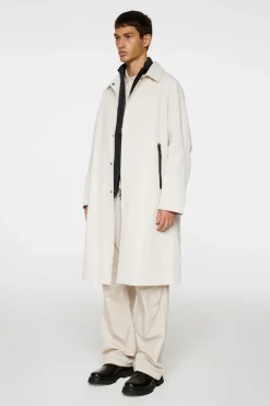 Jackets|Outerwear<J.Lindeberg Frankie 2L Raglan Coat Moonbeam