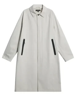 Jackets|Outerwear<J.Lindeberg Frankie 2L Raglan Coat Moonbeam