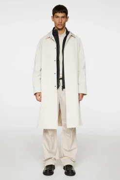 Jackets|Outerwear<J.Lindeberg Frankie 2L Raglan Coat Moonbeam