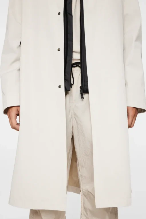 Jackets|Outerwear<J.Lindeberg Frankie 2L Raglan Coat Moonbeam
