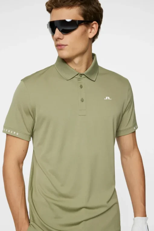Golf|Polo Shirts<J.Lindeberg Guy Polo OilGreen