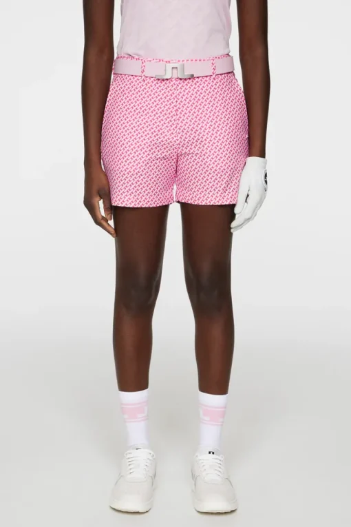 Golf|Shorts<J.Lindeberg Gwen Printed Shorts TourGeoPinkS