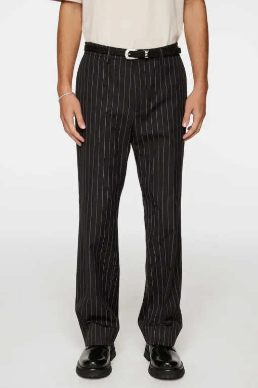 Trousers|Bottoms<J.Lindeberg Haij Pin Stripe Pants Black