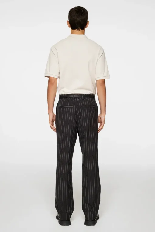 Trousers|Bottoms<J.Lindeberg Haij Pin Stripe Pants Black