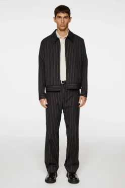 Trousers|Bottoms<J.Lindeberg Haij Pin Stripe Pants Black