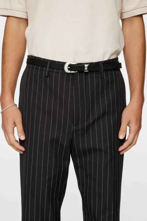 Trousers|Bottoms<J.Lindeberg Haij Pin Stripe Pants Black