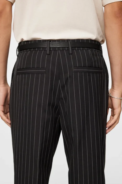 Trousers|Bottoms<J.Lindeberg Haij Pin Stripe Pants Black