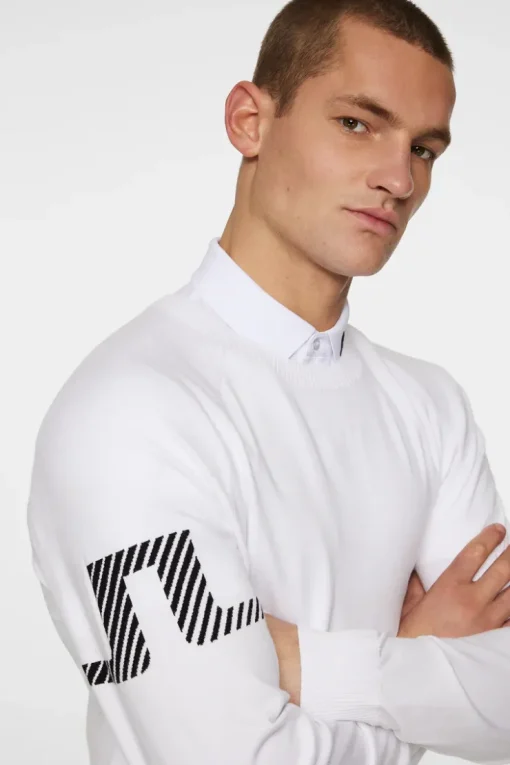 Golf|Tops<J.Lindeberg Heath Knitted Sweater White