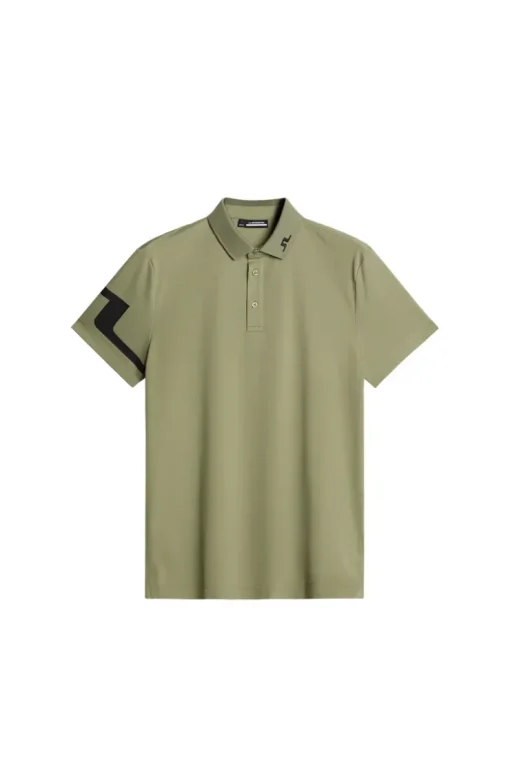 Golf|Polo Shirts<J.Lindeberg Heath Polo OilGreen