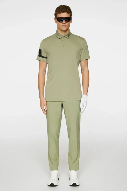 Golf|Polo Shirts<J.Lindeberg Heath Polo OilGreen