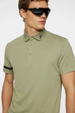Golf|Polo Shirts<J.Lindeberg Heath Polo OilGreen