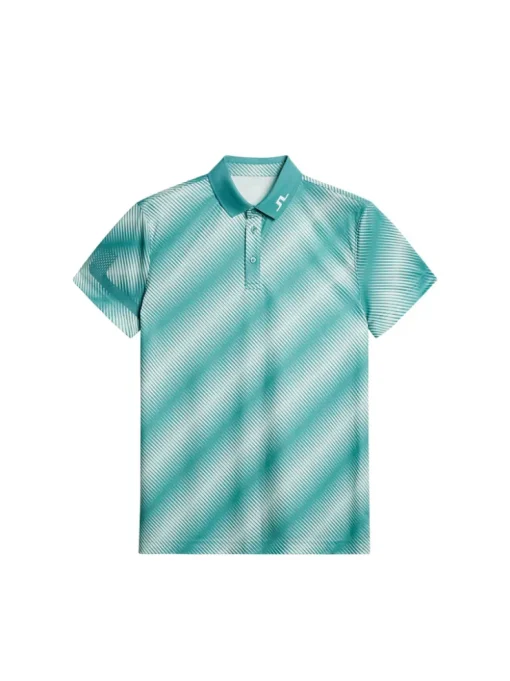 Golf|Polo Shirts<J.Lindeberg Heath Print Polo CombTealM