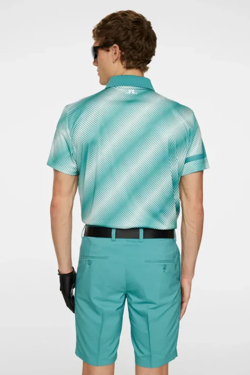 Golf|Polo Shirts<J.Lindeberg Heath Print Polo CombTealM