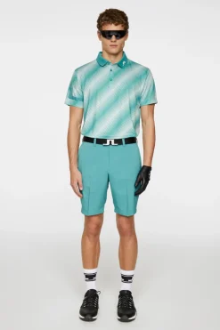 Golf|Polo Shirts<J.Lindeberg Heath Print Polo CombTealM