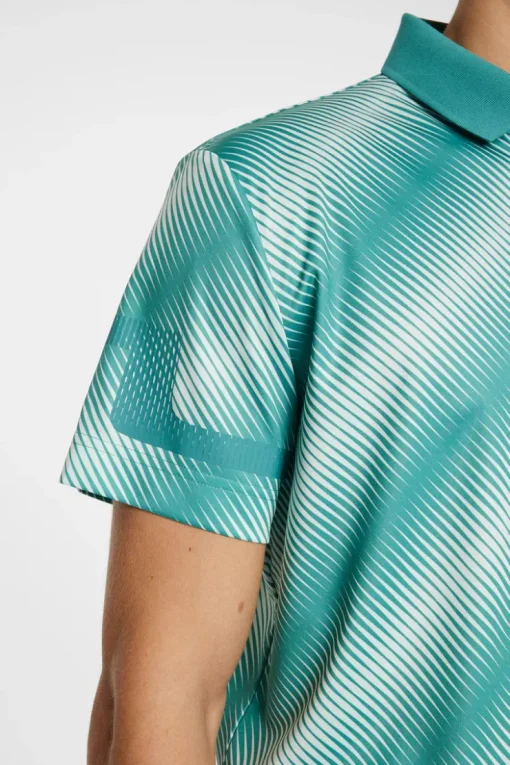 Golf|Polo Shirts<J.Lindeberg Heath Print Polo CombTealM