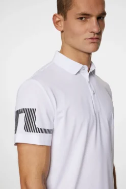 Golf|Polo Shirts<J.Lindeberg Heath Strike Polo White
