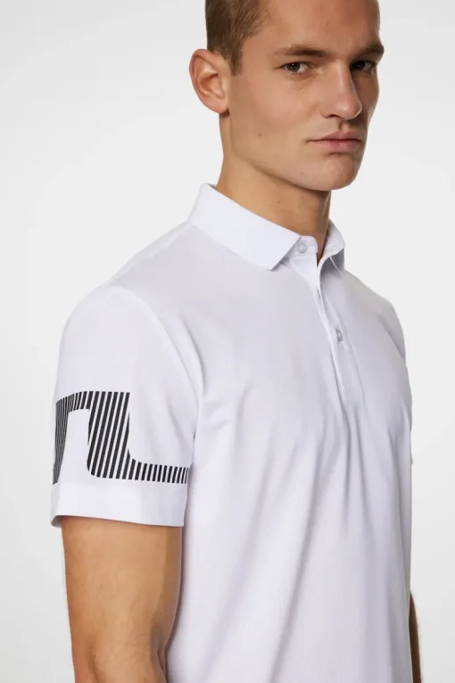 Golf|Polo Shirts<J.Lindeberg Heath Strike Polo White
