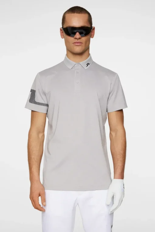 Golf|Polo Shirts<J.Lindeberg Heath Strike Polo LightGreyMelange