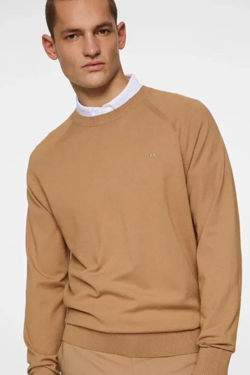 Golf|Knitwear<J.Lindeberg Henry Knitted Sweater TigersEye