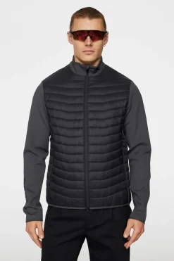 Golf|Ski<J.Lindeberg Holden Quilt Hybrid Jacket Asphalt