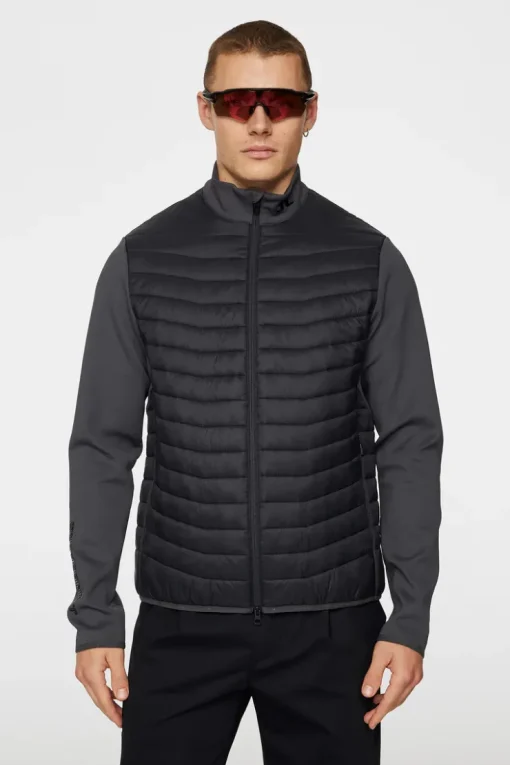 Golf|Ski<J.Lindeberg Holden Quilt Hybrid Jacket Asphalt