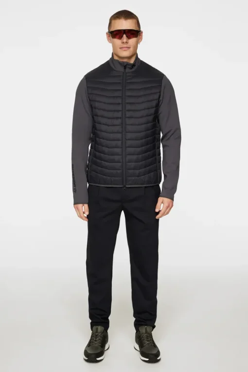 Golf|Ski<J.Lindeberg Holden Quilt Hybrid Jacket Asphalt