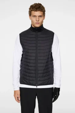 Golf|Ski<J.Lindeberg Holden Quilt Hybrid Vest Black