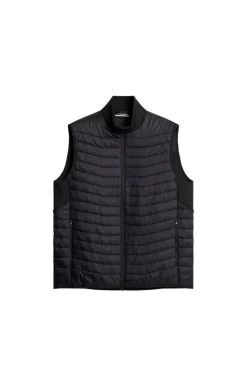 Golf|Ski<J.Lindeberg Holden Quilt Hybrid Vest Black