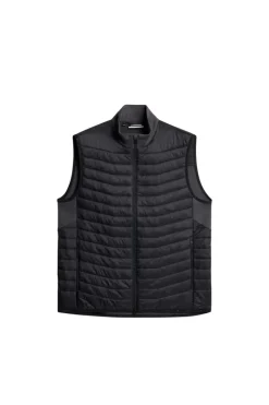 Golf|Ski<J.Lindeberg Holden Quilt Hybrid Vest Asphalt