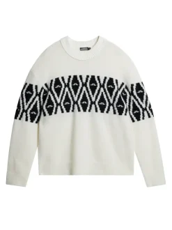 Ski|Tops<J.Lindeberg Jalen Jacquard Knitted Sweater WhisperWhite