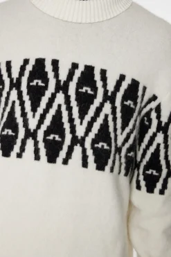 Ski|Tops<J.Lindeberg Jalen Jacquard Knitted Sweater WhisperWhite