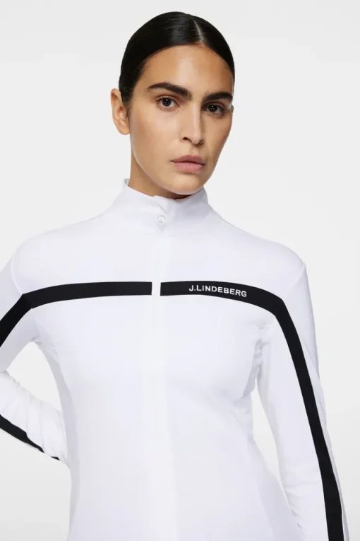 Golf|Base & Mid Layers<J.Lindeberg Janice Mid Layer White