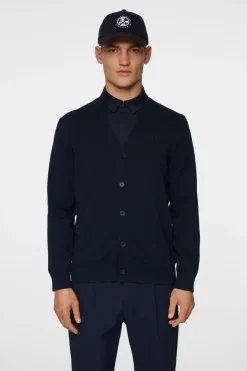 Golf|Knitwear<J.Lindeberg Jarred Knitted Cardigan JLNavy