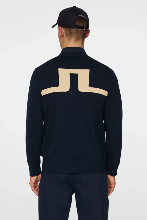 Golf|Knitwear<J.Lindeberg Jarred Knitted Cardigan JLNavy