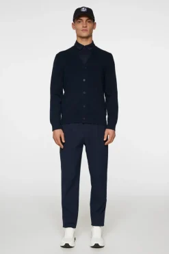 Golf|Knitwear<J.Lindeberg Jarred Knitted Cardigan JLNavy