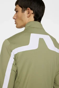 Golf|Base & Mid Layers<J.Lindeberg Jarvis Mid Layer OilGreen