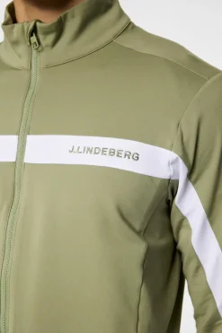 Golf|Base & Mid Layers<J.Lindeberg Jarvis Mid Layer OilGreen