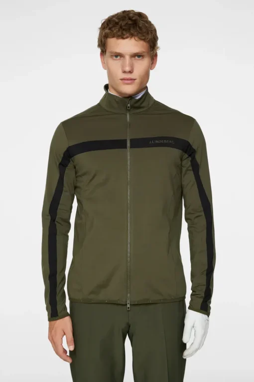 Golf|Ski<J.Lindeberg Jarvis Mid Layer ForestGreen