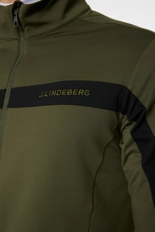 Golf|Ski<J.Lindeberg Jarvis Mid Layer ForestGreen