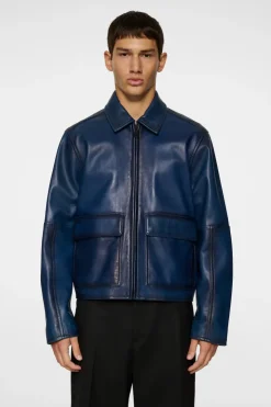 Leather & Suede|Outerwear<J.Lindeberg Jed Leather Party Jacket KeyLargo