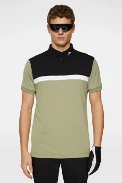 Golf|Polo Shirts<J.Lindeberg Jeff Polo OilGreen
