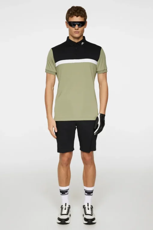 Golf|Polo Shirts<J.Lindeberg Jeff Polo OilGreen