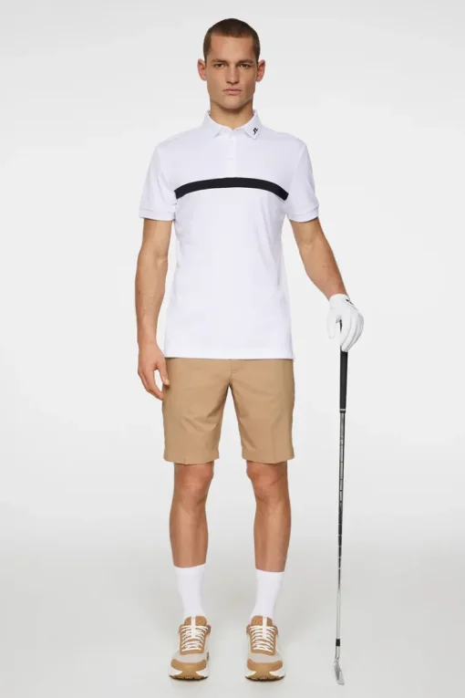 Golf|Polo Shirts<J.Lindeberg Jeff Polo White