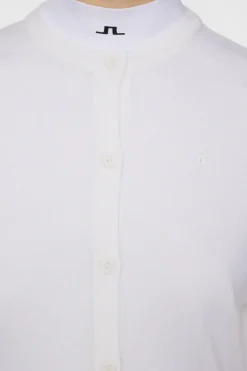 Golf|Knitwear<J.Lindeberg Joanna Knitted Cardigan White