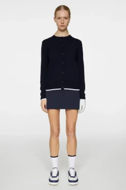 Golf|Knitwear<J.Lindeberg Joanna Knitted Cardigan JLNavy